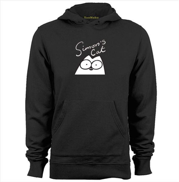 

simon s cat joins frederator mens & womens trendy hoodies sweatshirts, Black