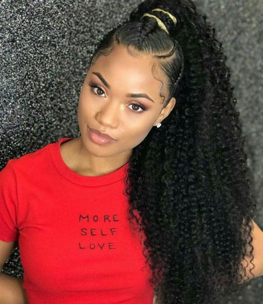 100 Natural Brazilian Remy Human Hair Velcr Magic Ponytail