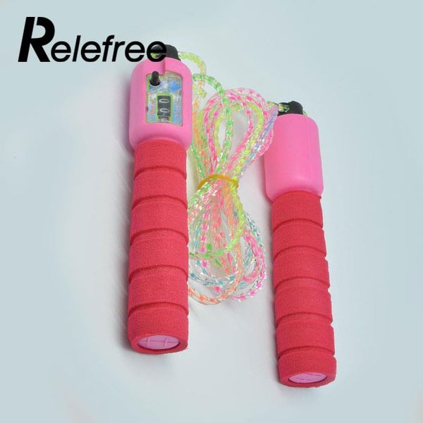 

adjustable skipping jump jumping high speed rope counter number sports fitness exercise workout gym calorie durable multicolor