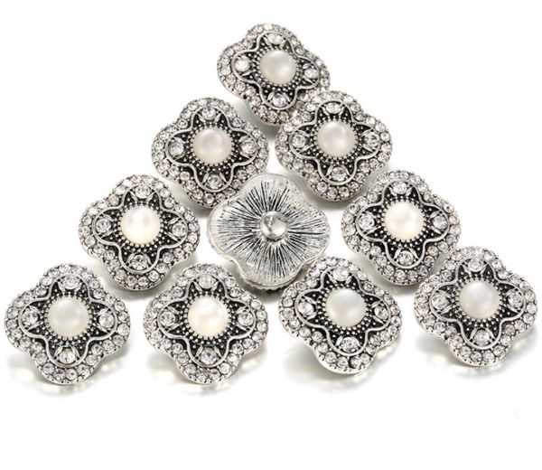 

2019 новые оснастки белый кристалл rhinestone 18 мм крест оснастки ювелирные изделия fit 18 мм оснастки кнопки браслет браслеты, Bronze;silver