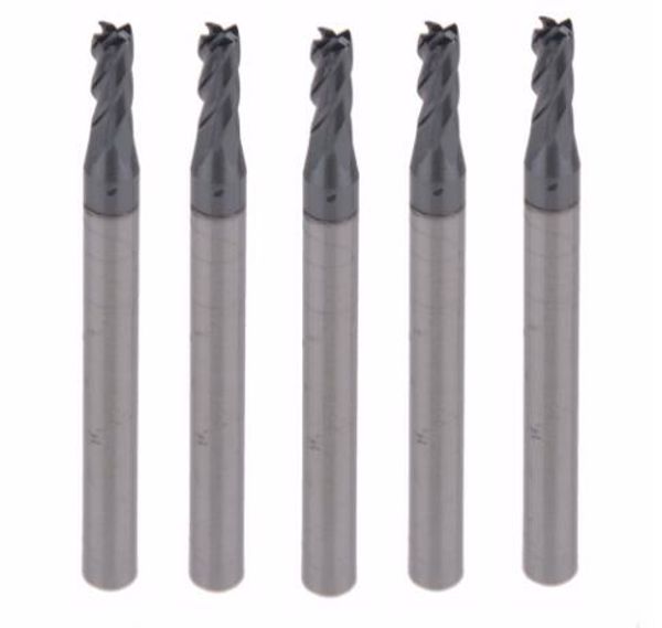 Nova marca 5 PCS D3 * 8 * 50 Quatro Flautas Sólida Carbide Face Fresa CNC Fresa Bits Para Fresagem De Aço