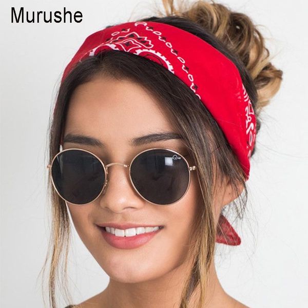 Murushe Korea Women Headbands Twist Turban Linen Bandana Scarf