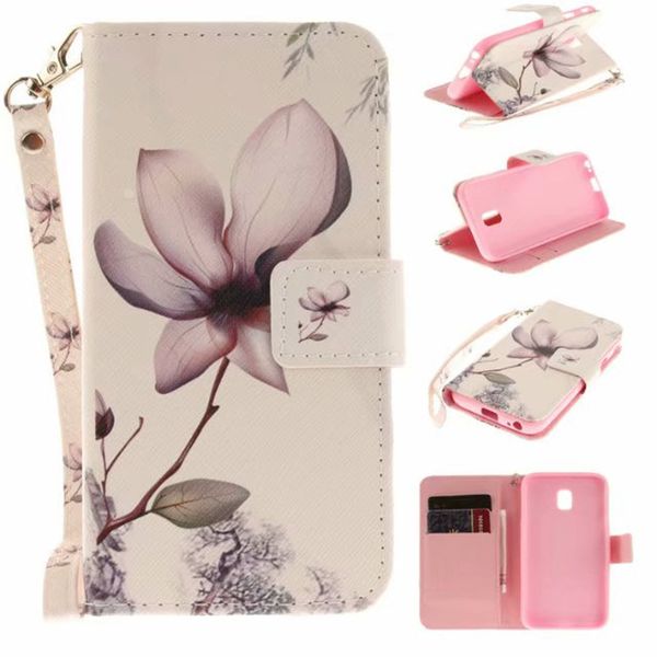 

flip wallet case for samsung galaxy j330 j3 2017 european edition cases coque owl tiger lion painted pu leather phone bags cover