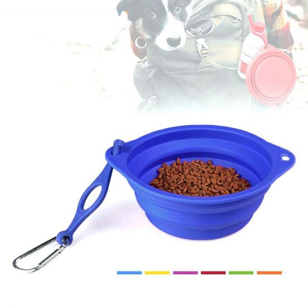 2019 High Quality Silicone Folding Large Pet Bowls Binaural Dog