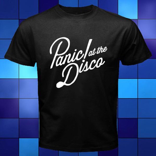At The Disco Rock Band Logo Black T-Shirt Size S M L XL 2XL 3XL Panic