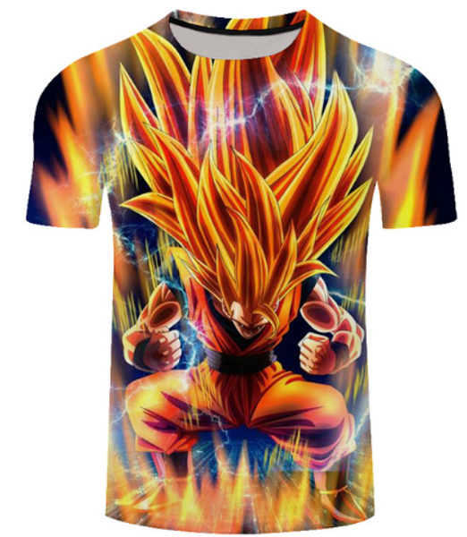

new arrival men/women classic anime dragon ball funny 3d printed t-shirt summe style goku funny fashion casual t-shirt s-xxxxxxl u23, White;black