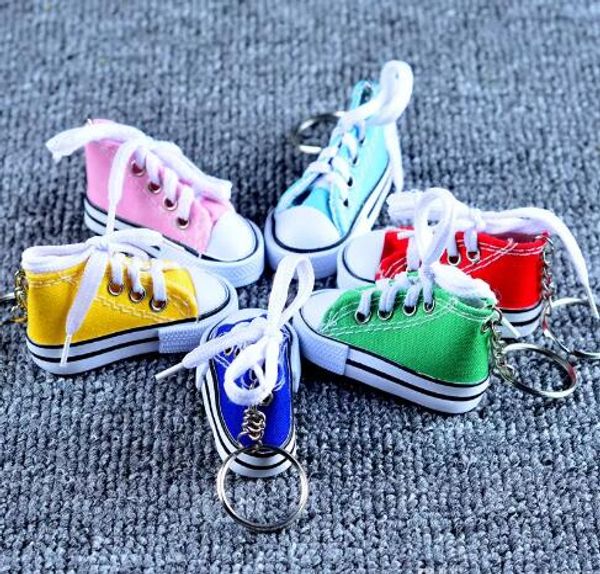 

Fa hion cute port hoe keyring mini 3d neaker canva hoe keychain tenni hoe chuck for jewelry dhl hipping