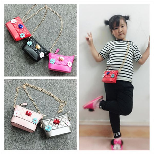 New Kids Cion Bolsas Chain Chain Bolsas Bolsas Cross-Body Sacos Moda Coreana Meninas Bolsas De Ombro Crianças Cute Mini Solics Bags Presentes de Natal