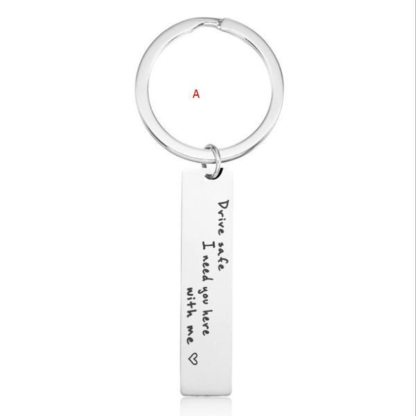 

drive safe keychain ---3 styles choice, Silver