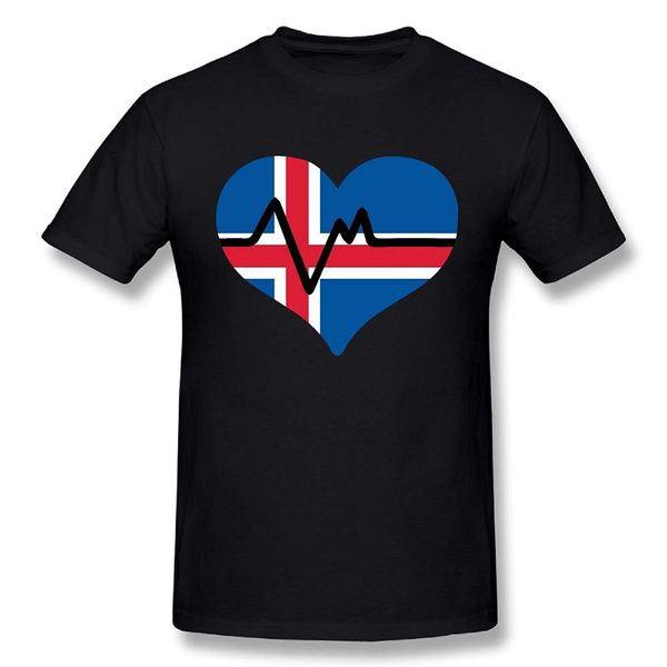 

Funny men 039 iceland in my heartbeat 100 cotton print ca ual hort leeve t hirt ca ual brand clothing breathable