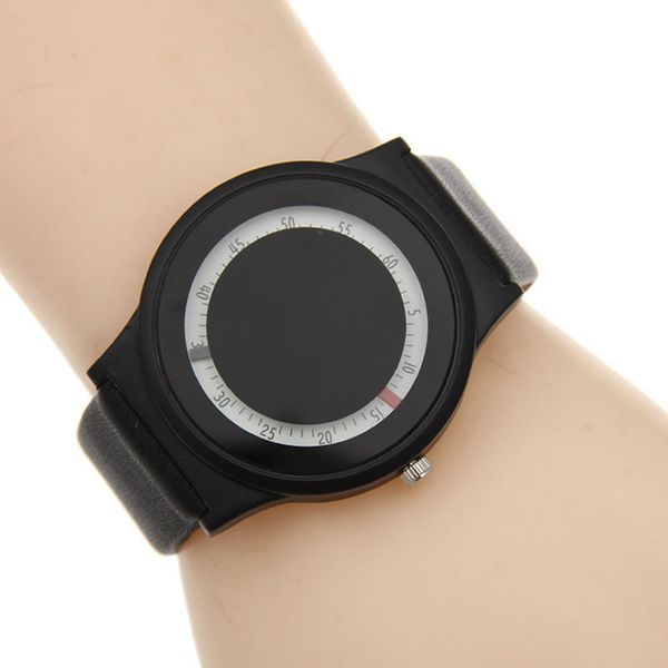 

luxury black matte clock men watch simple design wristwatch pure color quartz male business watches 2018 popular watch, Slivery;brown