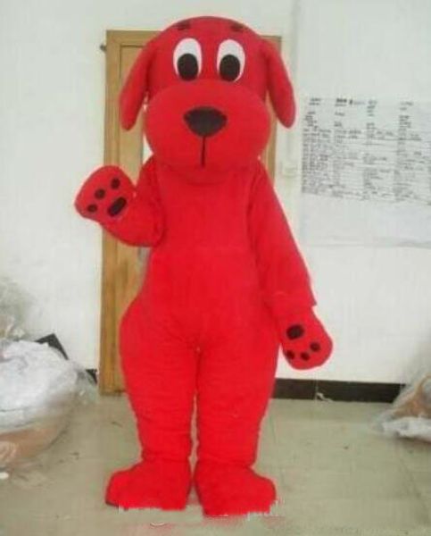 2019 Vendita calda 100% immagini reali Costume mascotte Red Dog Clifford Adatto a diversi festival Spedizione gratuita EMS diversa