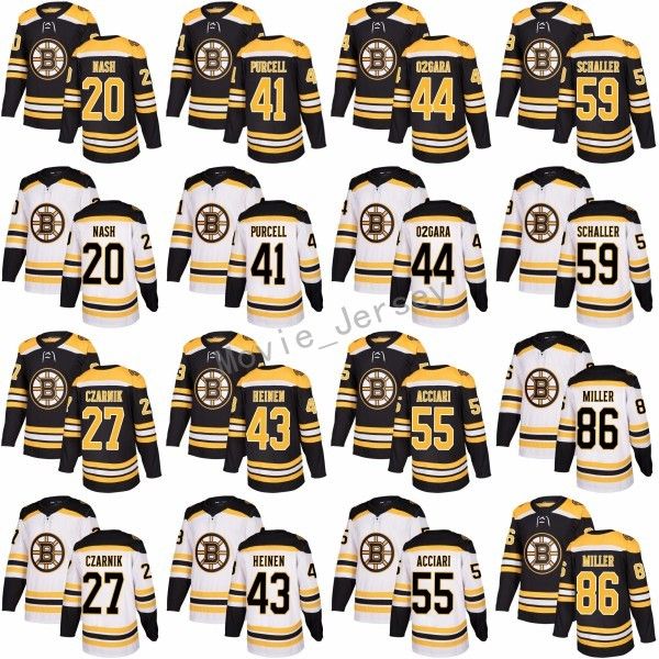 

2018 New Style 41 Teddy Purcell Jersey Boston Bruins 44 Rob O'Gara 43 Danton Heinen 55 Noel Acciari 59 Tim Schaller 86 Kevan Miller Black