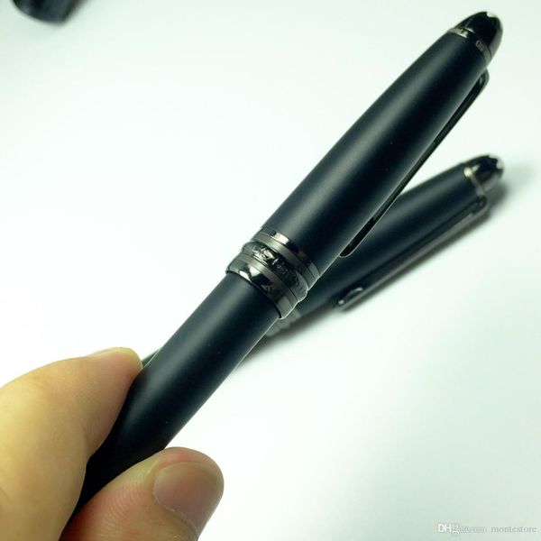 

Top Grade mt pen 163 with series number matte black clip Ballpoint/Rollerball pen stationary supplies