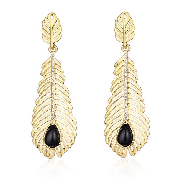 

new fashion jewelry women multicolor double leaf hollow earrings hanging long dangle drop earings creative gift, Silver