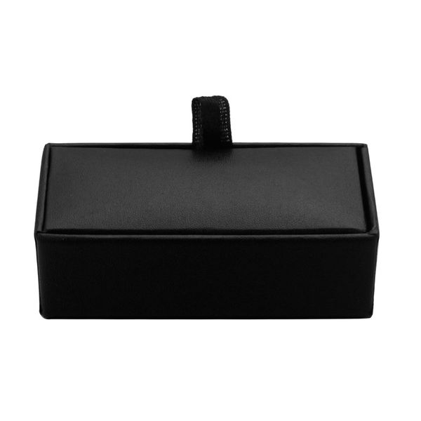 

french high-end men's cufflinks box black red cufflinks gift box, Silver;golden