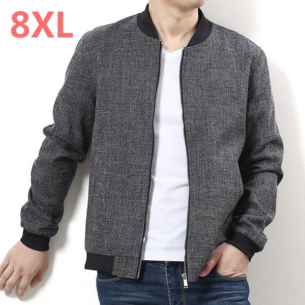 

plus size 9xl 8xl 7xl 6xl new 2018 jacket men fashion casual loose mens jacket sportswear bomber mens jackets and coats, Black;brown