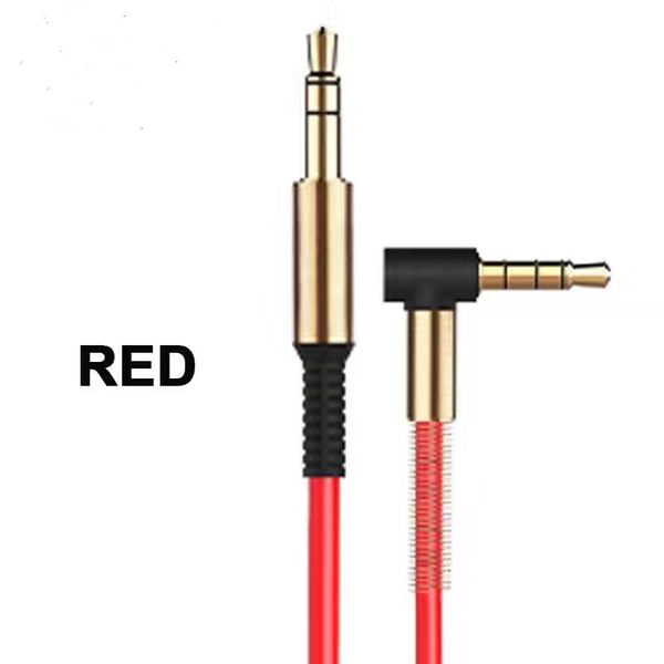 

2018 1pc aluminum alloy car aux cable 3 5mm male to male right angle car auxiliary audio cable cord for phone mp3 car tereo cab273