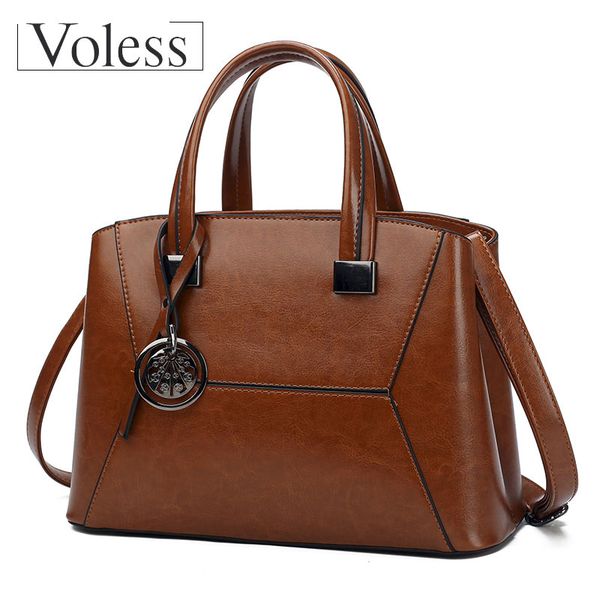 

voless leather women shoulder bags vintage handbags luxury fur ball femal casual tote bags women bag