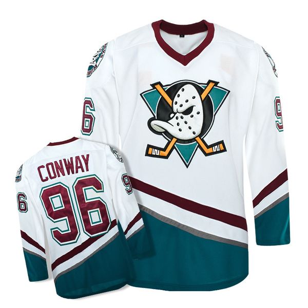 

Men 039 duck jer ey 96 charlie conway white hockey jer ey
