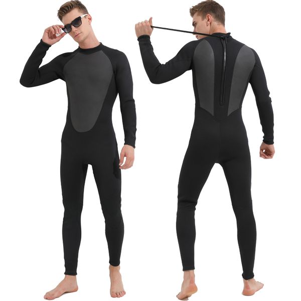 

men 3mm neoprene spearfishing wetsuit black triathlon scuba diving suits anti jellyfish surf sailing underwater hunting wetsuits jumpsuit j