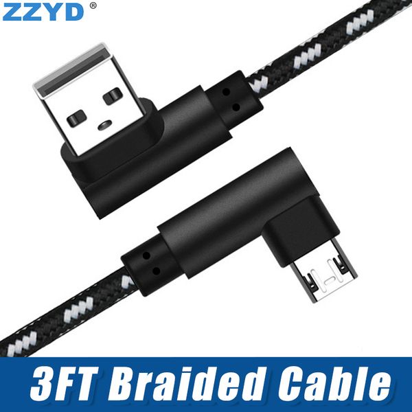 

Zzyd 3ft metal hou ing braided micro u b cable 2a durable charging u b type c cable for am ung 8 note8 ipx x max
