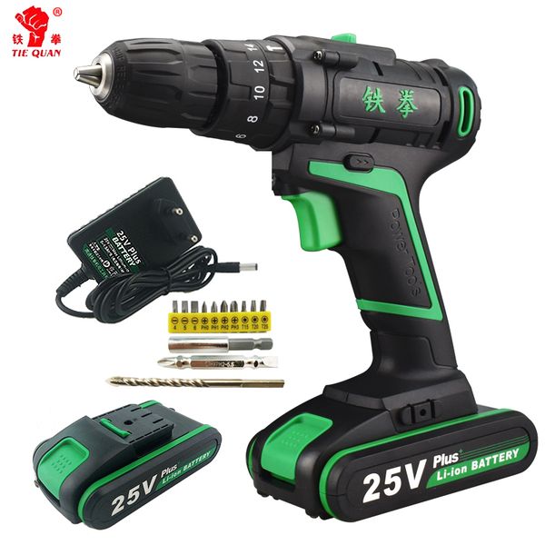 2019 25V New Style Power Screwdriver Electric Tools Mini Speed Rotary Tool Drill Machine Screwdriver Cordless Li Ion Battery Tool Bit From