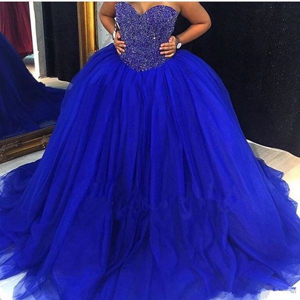 

royal blue платья quinceanera милая блестящие кристаллы стразы топ тюль бальное платье девушки дебютанте платье маскарад на заказ, Blue;red