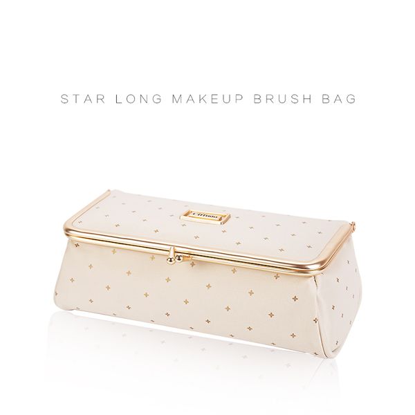 

new arrival women pretty makeup bag with mirror portable lipstick cosmetic bag simple makeup organizer toolbox brush storagecase