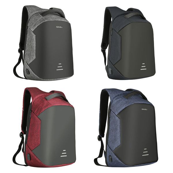 

casual high capacity waterproof anti-theft anti-cut breathable usb charging 16 inch lapschool bag backpack
