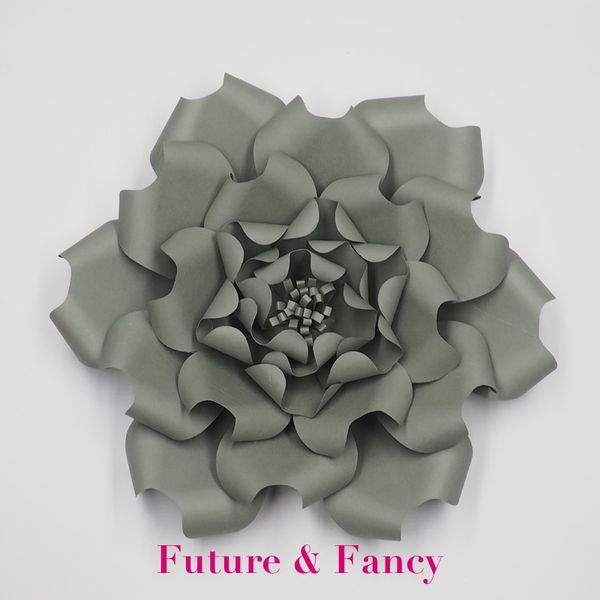 

light grey giant paper flowers nursery wall decor wedding party decor bridal shower baby p backdrop large flowers