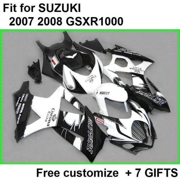 

fairing kit for suzuki gsxr1000 07 08 black white fairings set gsxr1000 2007 2008 sd33