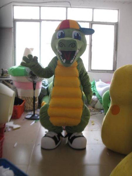 

2018 crocodile mascot costume cute crocodile costume for sale, Red;yellow