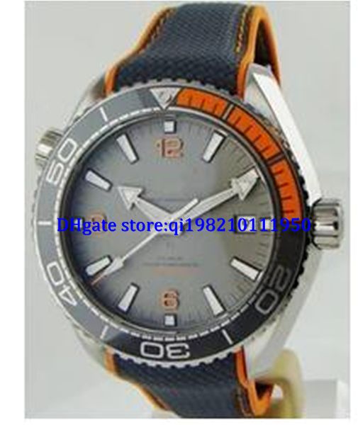 

wholesale watches - new planet ocean co axial 44mm chronometer black orange automatic machinery mens watch men's sport wrist watches, Slivery;brown