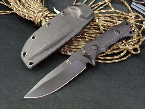 

Продвижение CR Survival тактический прямой нож 9Cr18Mov Black Drop Point Blade Black G10 ручка фиксированное лезвие ножи с ABS K оболочкой