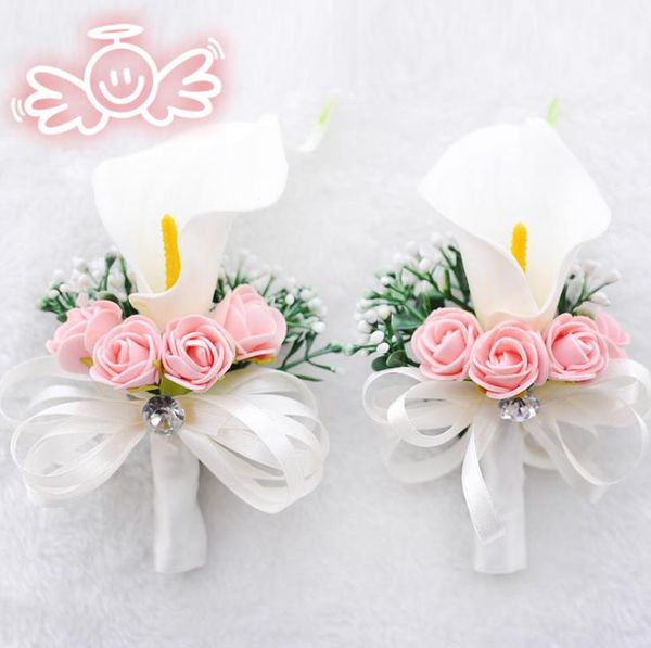 Casamento Suprimentos Noiva Decoração Calla Lily Broche Atacado