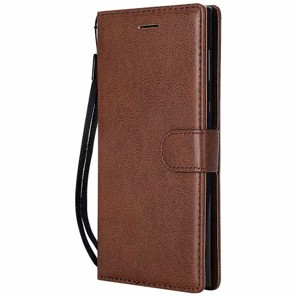

wallet case for sony xperia e6 flip cover pure color pu leather mobile phone bags coque fundas for sony xperia l1