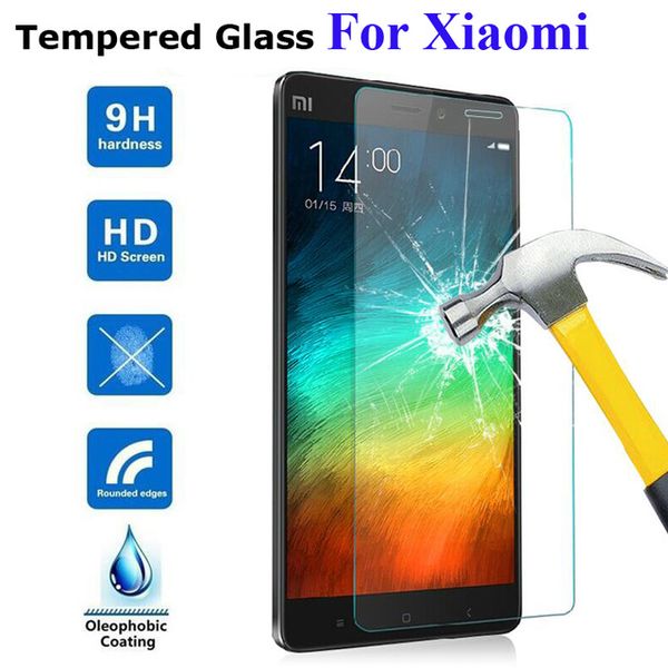 

9H Tempered Glass For Xiaomi Redmi 6 6A 5A 4A Note 3 5 6 Pro Mi 8 pro MiA2 lite Max3 Mi5 Mi4 for pocophone F1