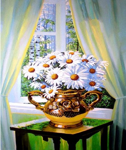 

Full Square/Round Drill 5D DIY Diamond Painting "Flower vase" Embroidery Cross Stitch Mosaic Home Decor Art Experience toys Gift A0135