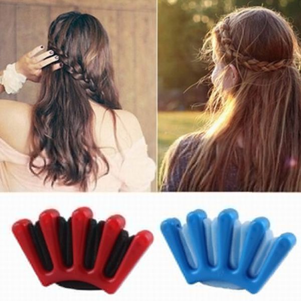 

new hair braider braid stylist sponge plait hair twist styling braiding tool ing, Brown