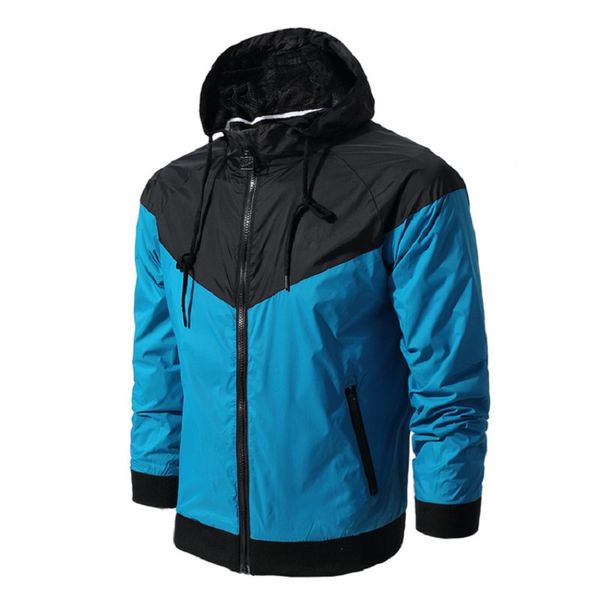 

Athletic Men Women Jacket Fall Casual Sports Wear Clothing Windbreaker Hooded Zipper Up Coats Asian Size Need Two Size UP