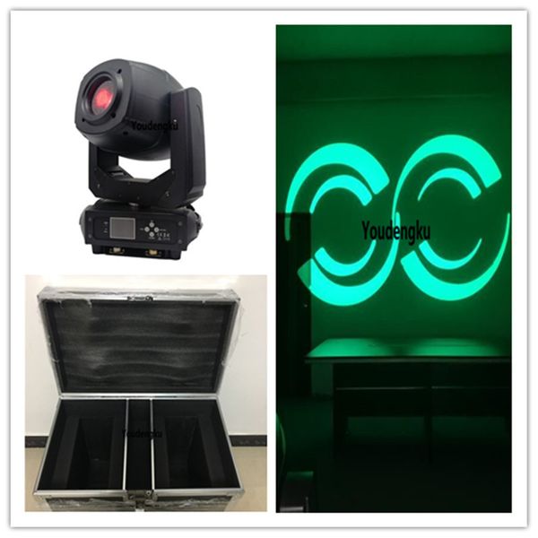 2 peças com flightcase LED Spot Moving Head 230W Movendo Head Stage Light 3 em 1 Beam Spot Wash Prisms