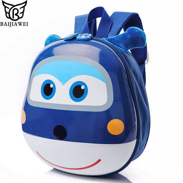 

baijiawei cartoon eggshell travel bag cute baby backpack girls boys kindergarten schoolbag 1-5 years old kids shoulder bag