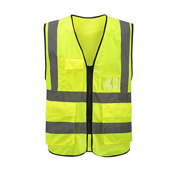 

calofe 2018 new thicken safety vest day night running cycling warning reflective stripe vest working clothes high visibility, Black;blue
