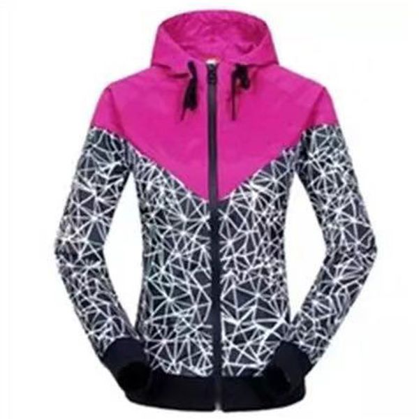 

designer women jacket sport windbreaker female patch coat casual fashion running jogging outerwear zipper hoodies, Black;brown