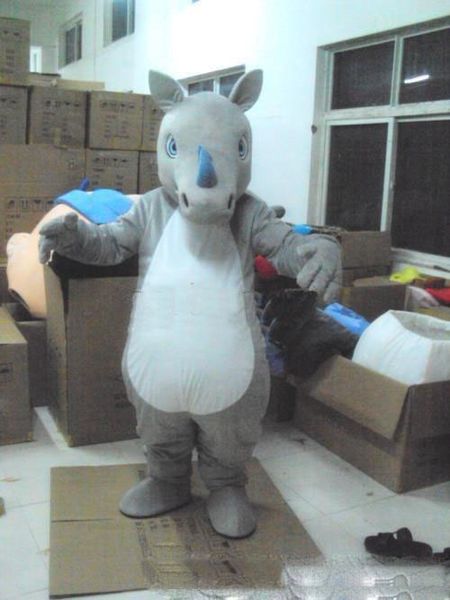 2018 Sıcak satış yeni Gergedan unicorn maskot kostüm yetişkinler için noel Cadılar Bayramı Kıyafet Fantezi Elbise Suit Ücretsiz Kargo