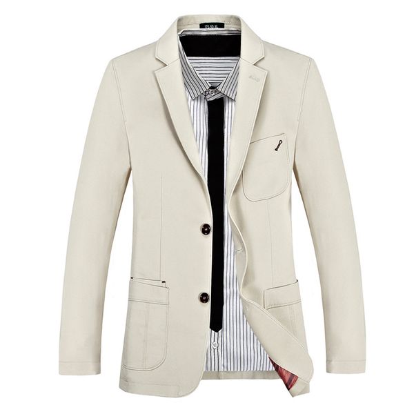 

autumn winter men's suit slim wool coat mens fashion quality all-match jacket spring blazer for men hombre, White;black