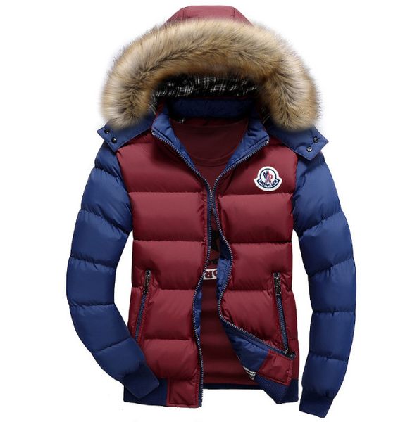 

Moda ca ual 77oncler ca aco homen 2018 inverno ca aco com capuz curto marÃ© do homen bonito