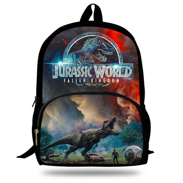 

16-inch popular animal printing backpack for kids fallen kingdom bags for girls boys children school