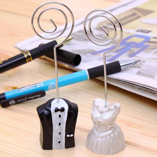 

bride and groom place card holders resin craft supplies engagement party table card holder wedding favor